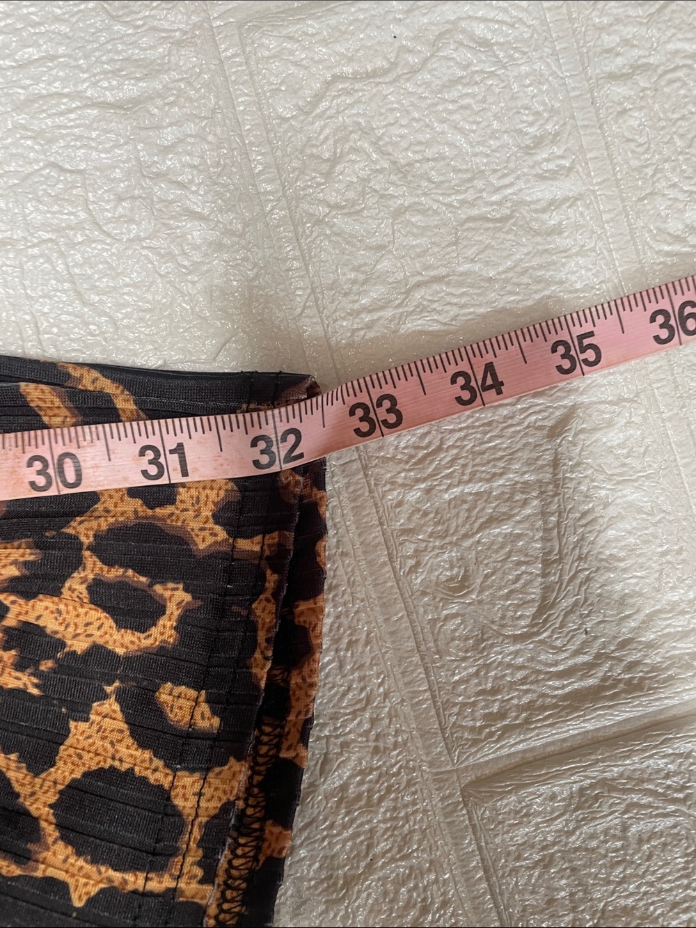 PrettyLittleThing Leopard Print Mini Dress Ribbed Mock Neck Long Sleeve Brown 10 - Picture 6 of 9